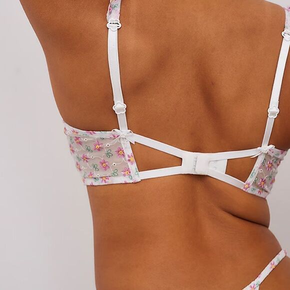 For Love and Lemons Blooms Underwire Bra in Ivory - Picture 5 of 7